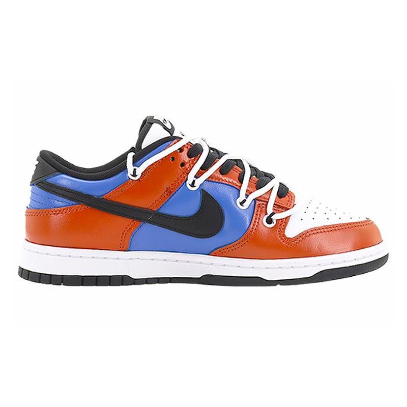 [Custom Make a stunning debut]  Dunk Skateboarding Shoes Unisex Low-top Blue/yellow/red