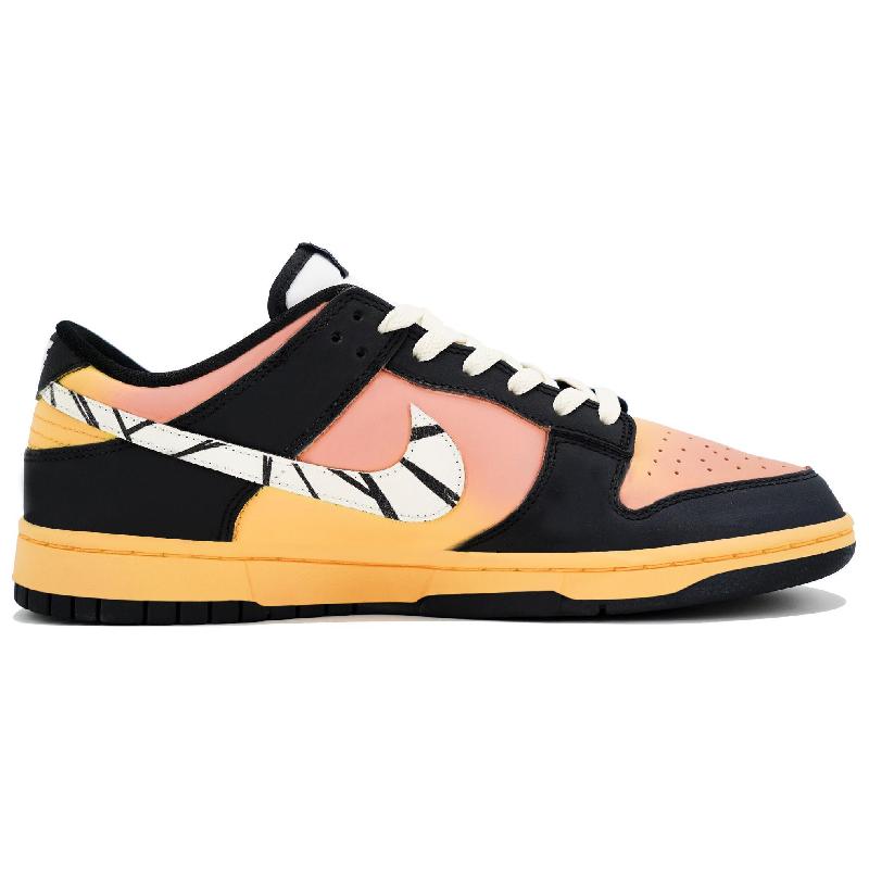 [Custom Penalty area]  Dunk Skateboarding Shoes Unisex Low-top Pink/Black
