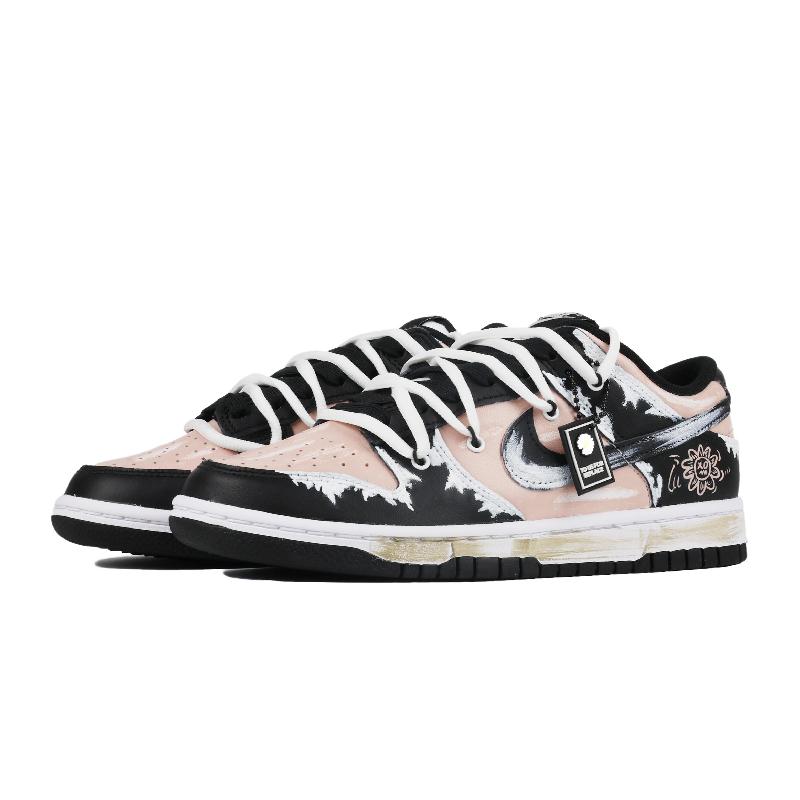 [Custom American-style dirty pink, black, white and grey for both men and women]  Dunk Skateboarding Shoes Unisex