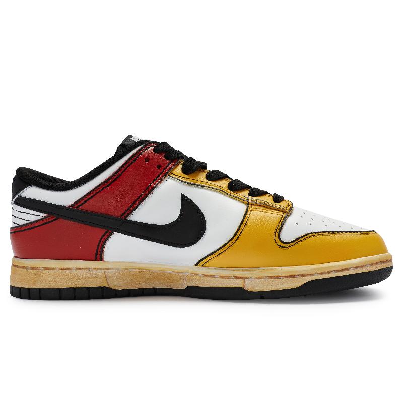 [Custom Men's anti-war alliance]  Dunk Skateboarding Shoes Men Low-top White