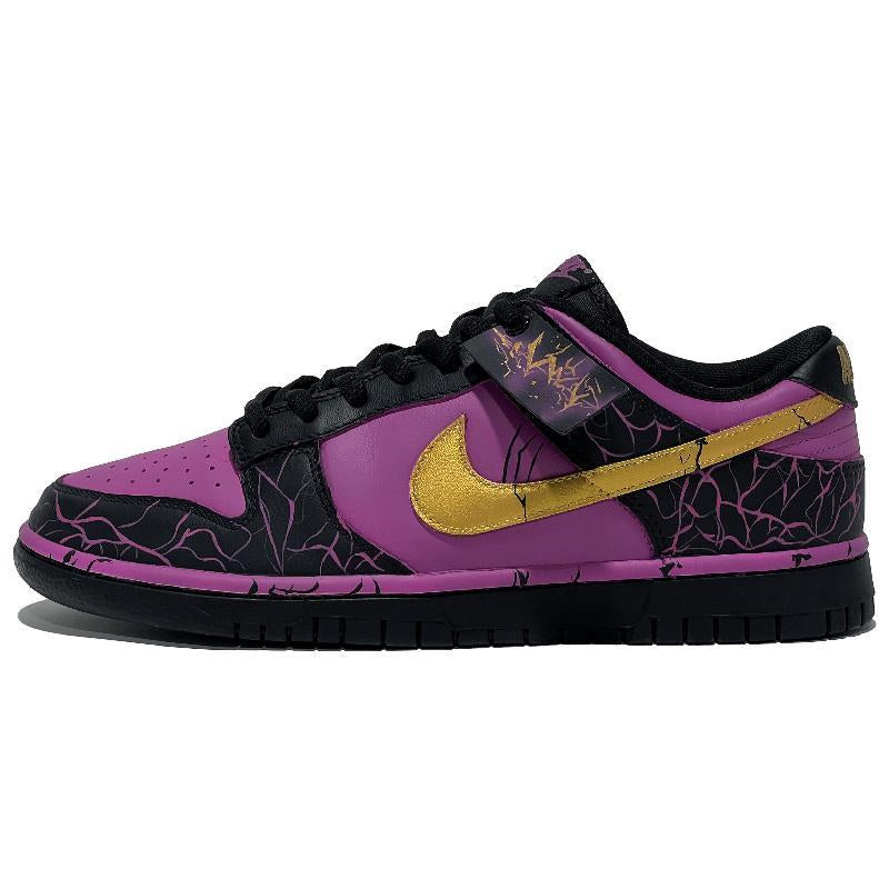 [Custom Men's Alien Invasion black and purple]  Dunk Skateboarding Shoes Unisex