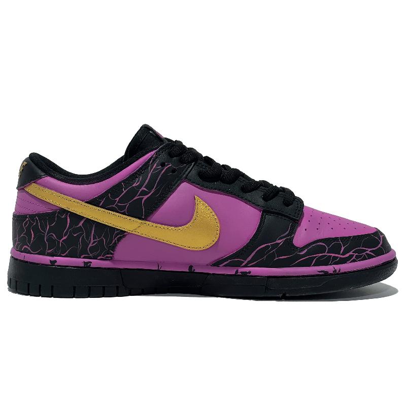 [Custom Men's Alien Invasion black and purple]  Dunk Skateboarding Shoes Unisex