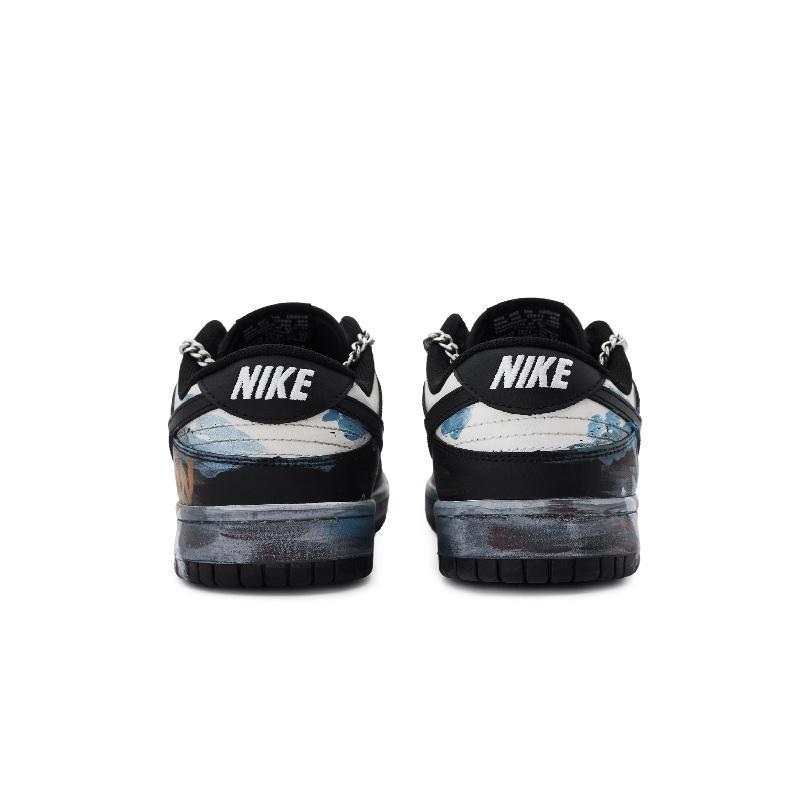 [Custom Survival rules for men]  Dunk Skateboarding Shoes Men Low-top Blue/off-white