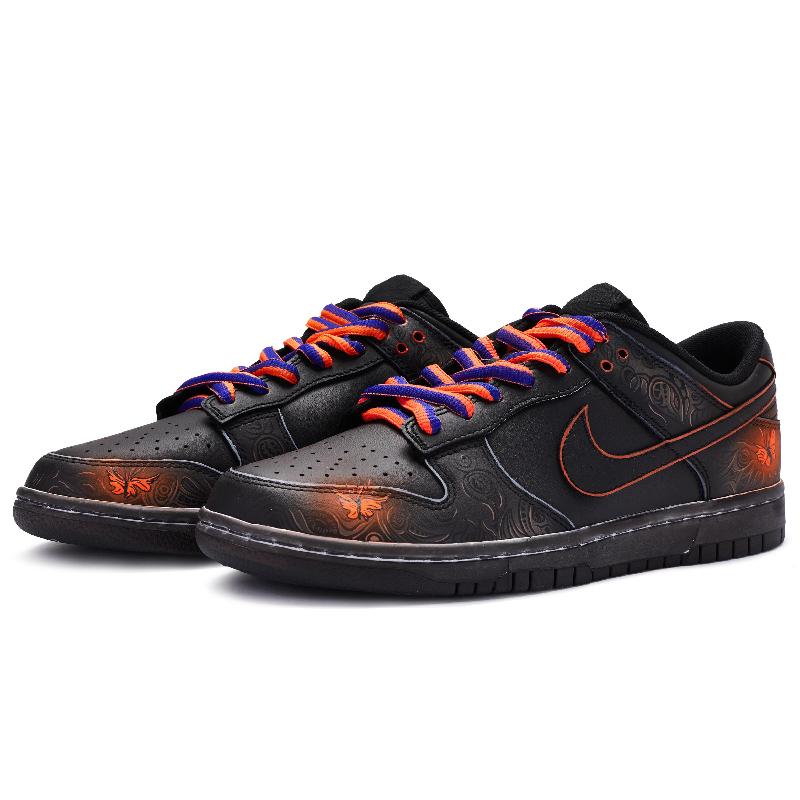 [Custom Male golden spotted butterfly]  Dunk Skateboarding Shoes Men