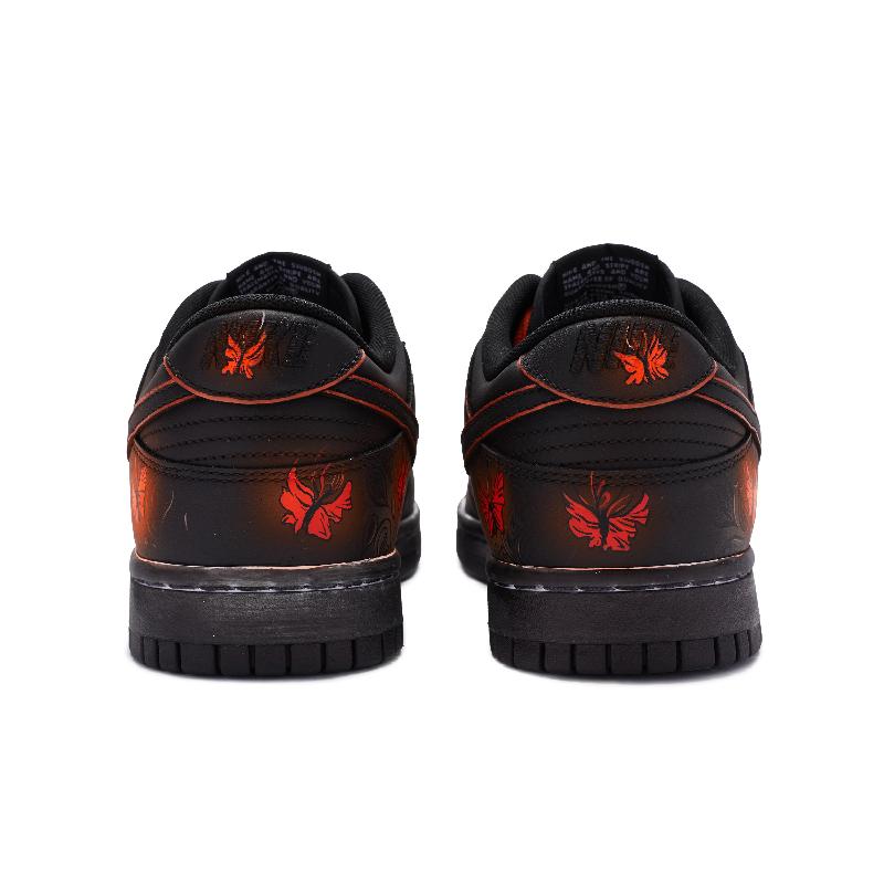 [Custom Male golden spotted butterfly]  Dunk Skateboarding Shoes Men