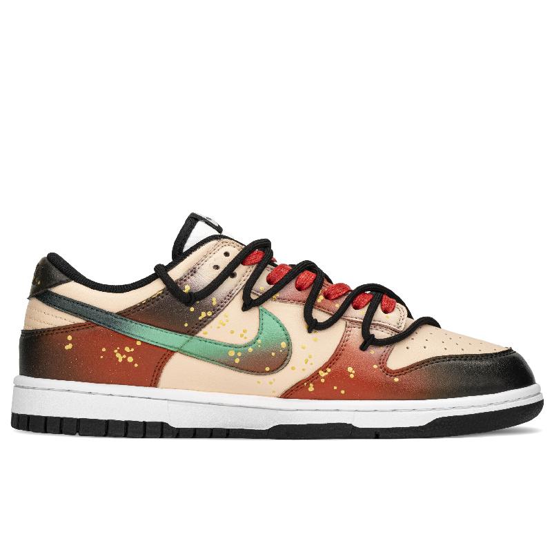 [Custom Ink-wash koi]  Dunk Skateboarding Shoes Men