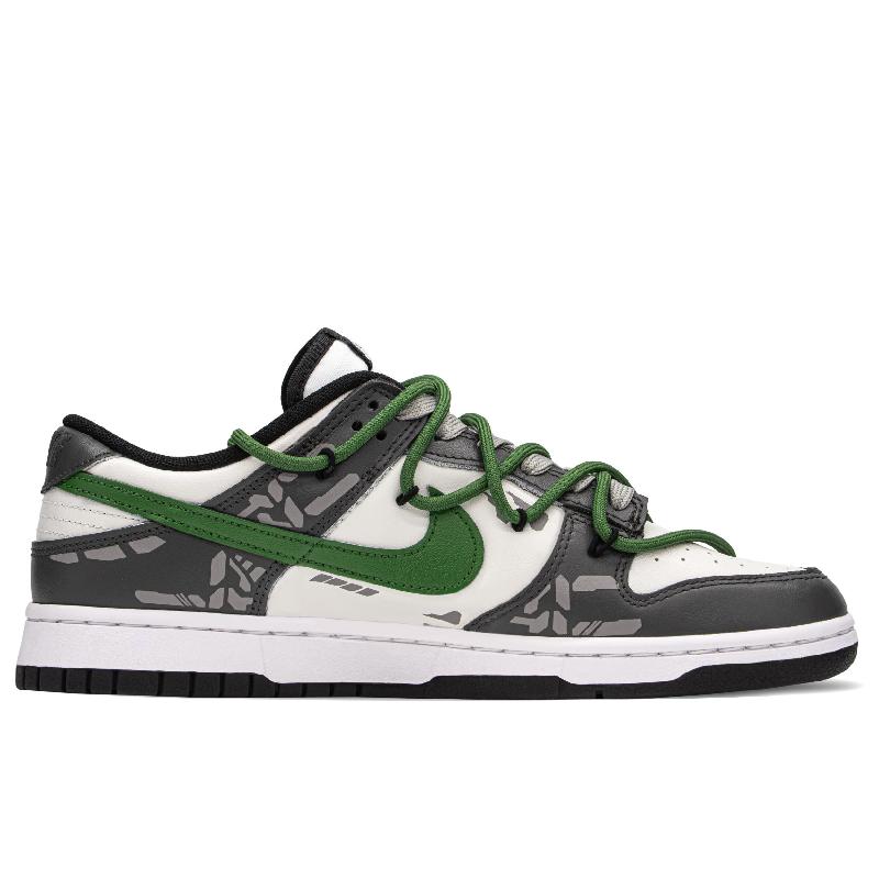 [Custom Green Machinery]  Dunk Skateboarding Shoes Unisex