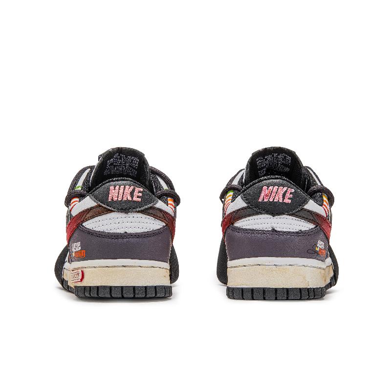 [Custom A Journey of Survival]  Dunk Skateboarding Shoes Unisex Low-top Black/Gray/Orange