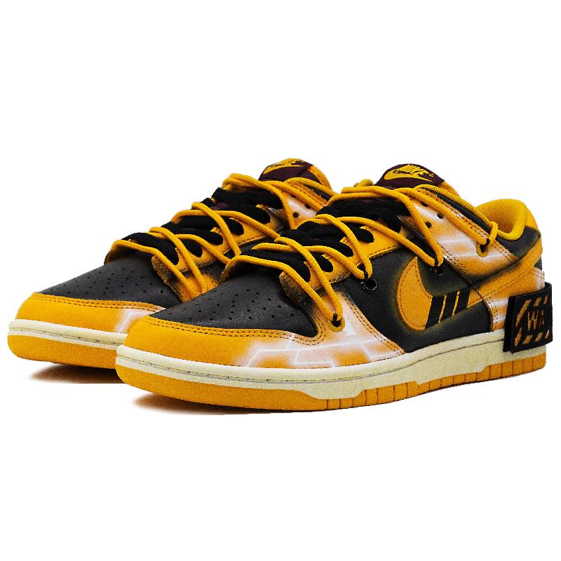 [Custom Yellow alert]  Dunk Skateboarding Shoes Men