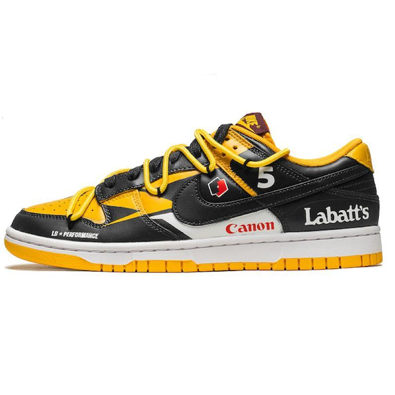 [Custom Boundless wind control]  Dunk Skateboarding Shoes Men Low-top Yellow/black