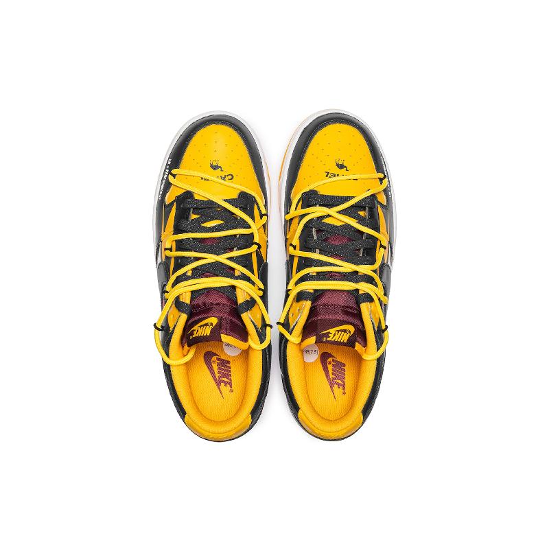 [Custom Boundless wind control]  Dunk Skateboarding Shoes Men Low-top Yellow/black