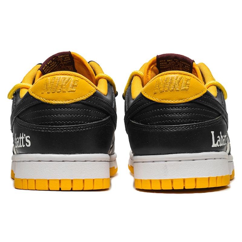 [Custom Boundless wind control]  Dunk Skateboarding Shoes Men Low-top Yellow/black