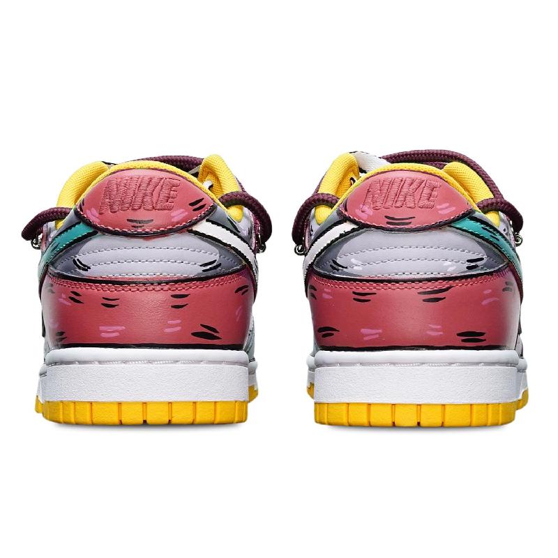 [Custom Shark blue gray red S-BOX]  Dunk Skateboarding Shoes Men