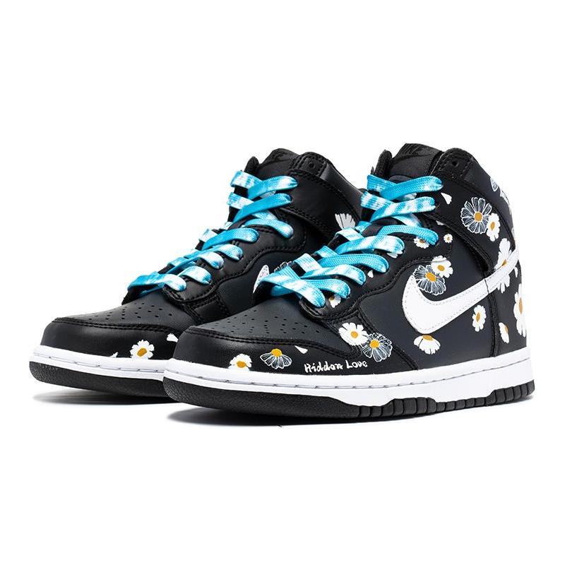 [Custom The men's Daisy is in black and white]  Dunk Skateboarding Shoes Men