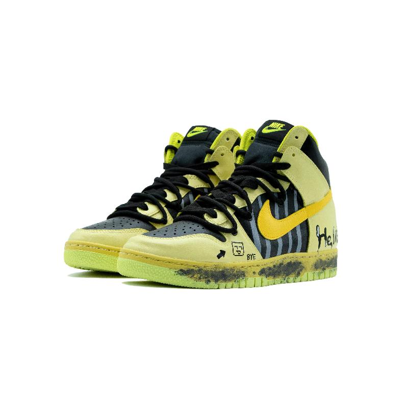 [Custom The egg yolks of the same type for both men and women are yellow and black]  Dunk Skateboarding Shoes Unisex