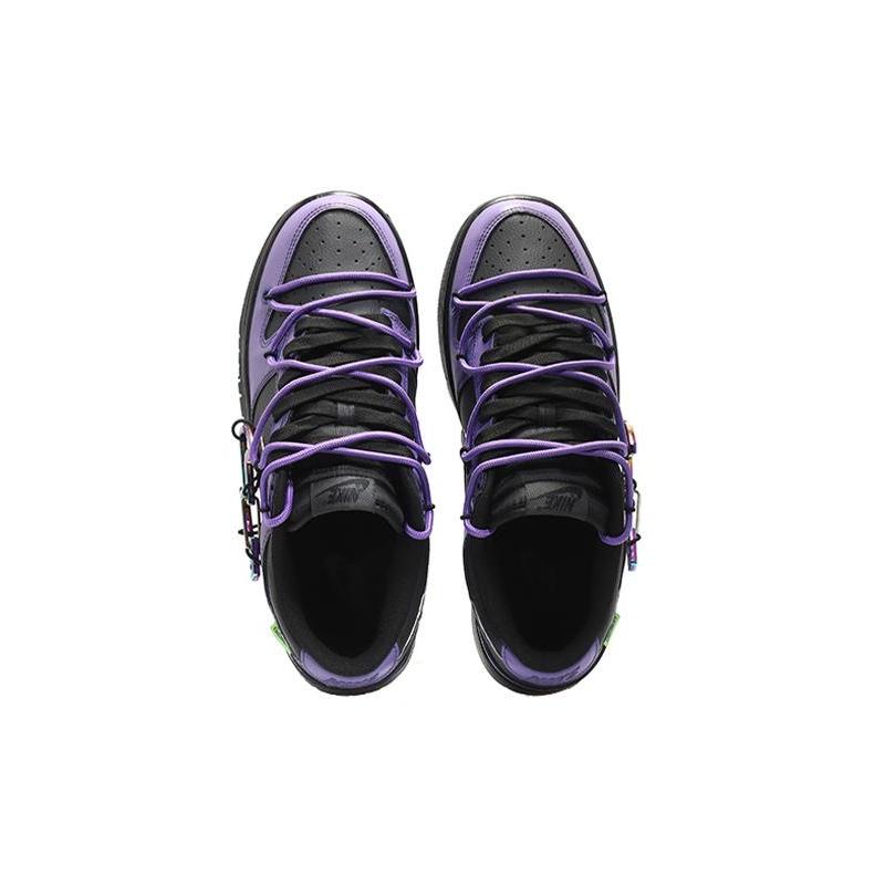 [Custom Men's lightning hook in purple and black]  Dunk Skateboarding Shoes Men