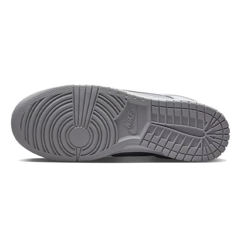 [Custom Men's striped cyan grey]  Dunk Skateboarding Shoes Men Low-top Dark Gray