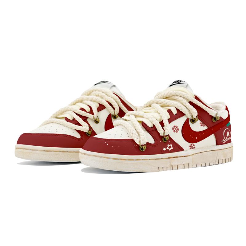 [Custom Snowy Christmas]  Dunk Skateboarding Shoes Men