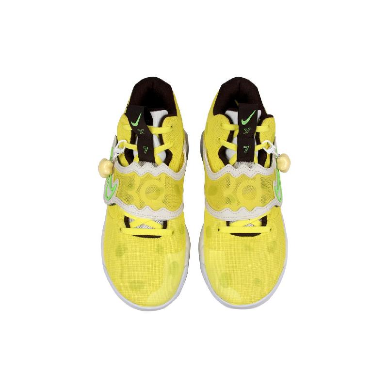 [Custom Back-to-school season sponge]  KD Trey 5 X Basketball Shoes Men Low-top Yellow/Brown
