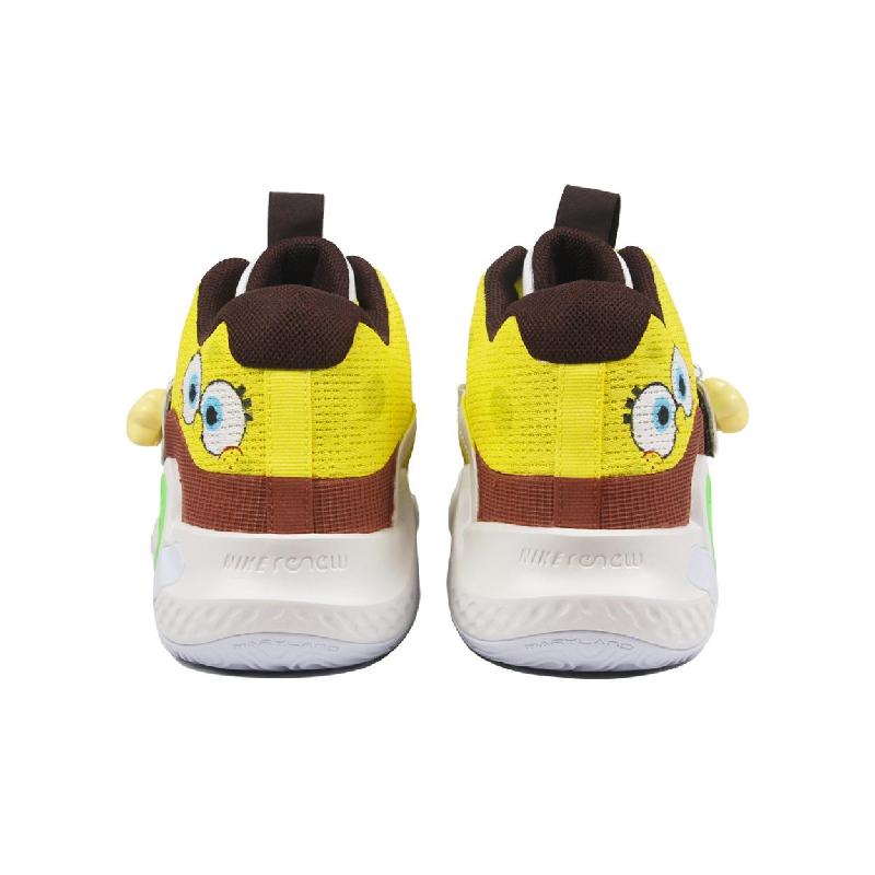 [Custom Back-to-school season sponge]  KD Trey 5 X Basketball Shoes Men Low-top Yellow/Brown
