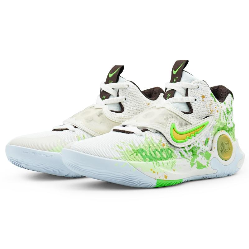 [Custom Hip-hop street]  KD Trey 5 X Basketball Shoes Men Low-Top Green