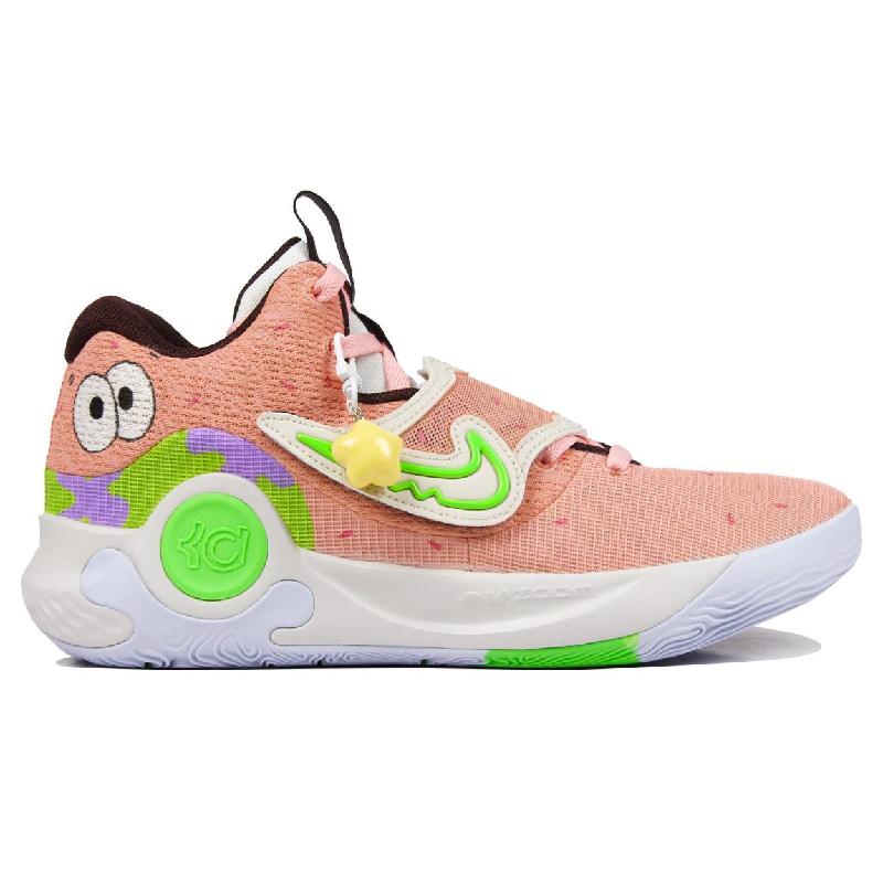 [Custom Back-to-school Season - Sponge Starfish]  KD Trey 5 X Basketball Shoes Low-top Yellow/pink/white