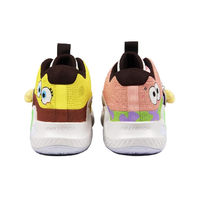 [Custom Back-to-school Season - Sponge Starfish]  KD Trey 5 X Basketball Shoes Low-top Yellow/pink/white
