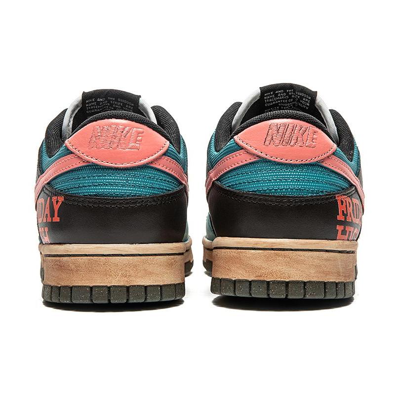 [Custom Men's graffiti in black and red]  Dunk Skateboarding Shoes Men