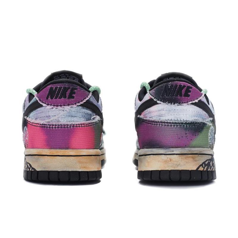 [Custom Men's space tree plants are green and purple]  Dunk Skateboarding Shoes Men