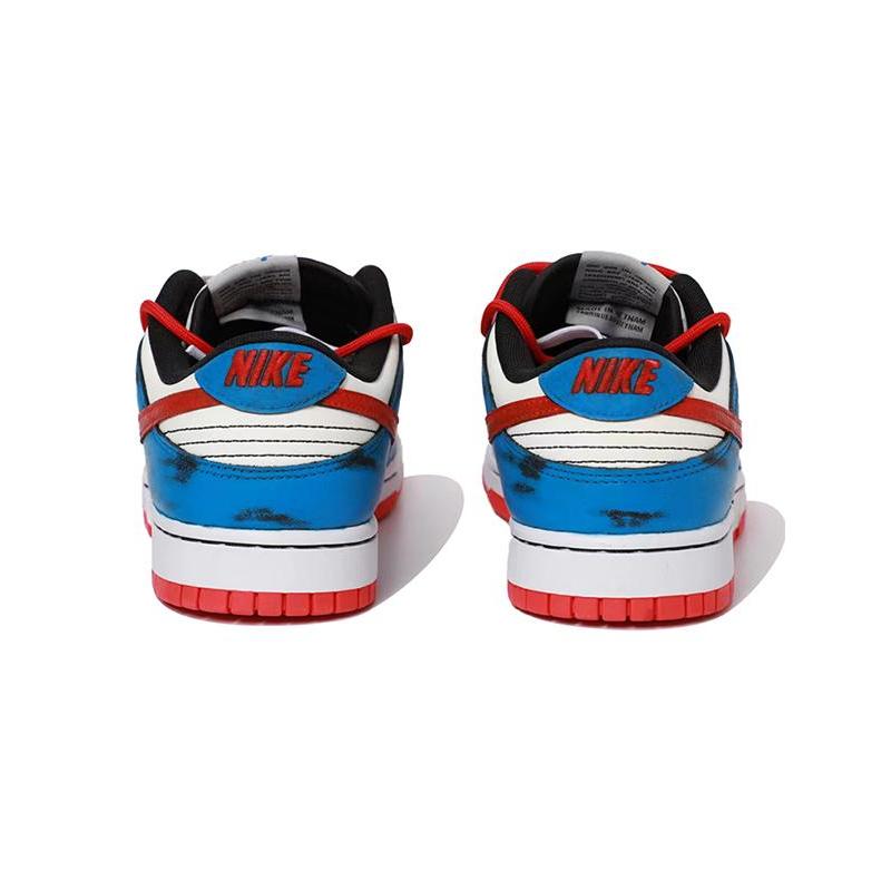 [Custom Rub the blue and red color]  Dunk Skateboarding Shoes Unisex