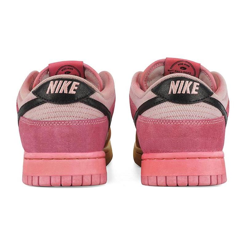 [Custom Men's low-top gradient dye QD]  Dunk Skateboarding Shoes Men Low-top Yellow/Pink