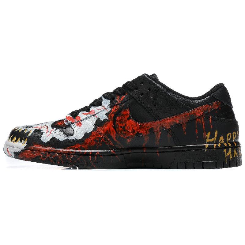 [Custom Halloween Skull]  Dunk Skateboarding Shoes Men