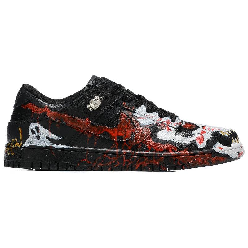 [Custom Halloween Skull]  Dunk Skateboarding Shoes Men
