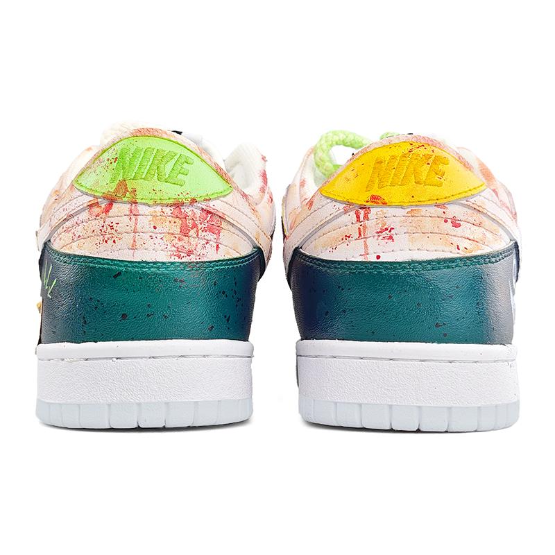 [Custom Doodle 2 Male E]  Dunk Skateboarding Shoes Spilt Color Shoes Men