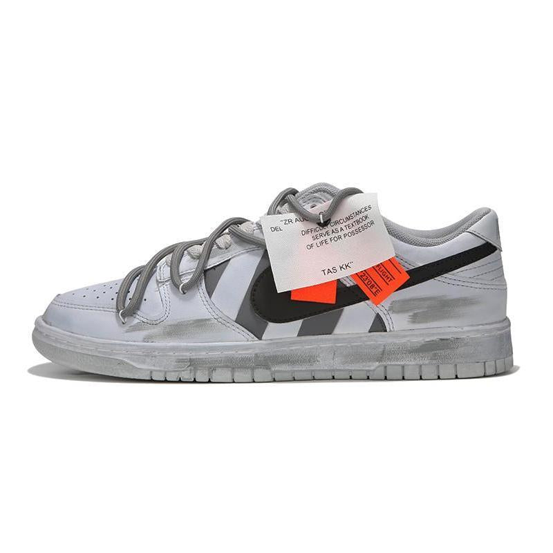 [Custom Men's high street industrial grey]  Dunk Skateboarding Shoes Men