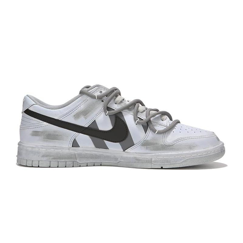 [Custom Men's high street industrial grey]  Dunk Skateboarding Shoes Men