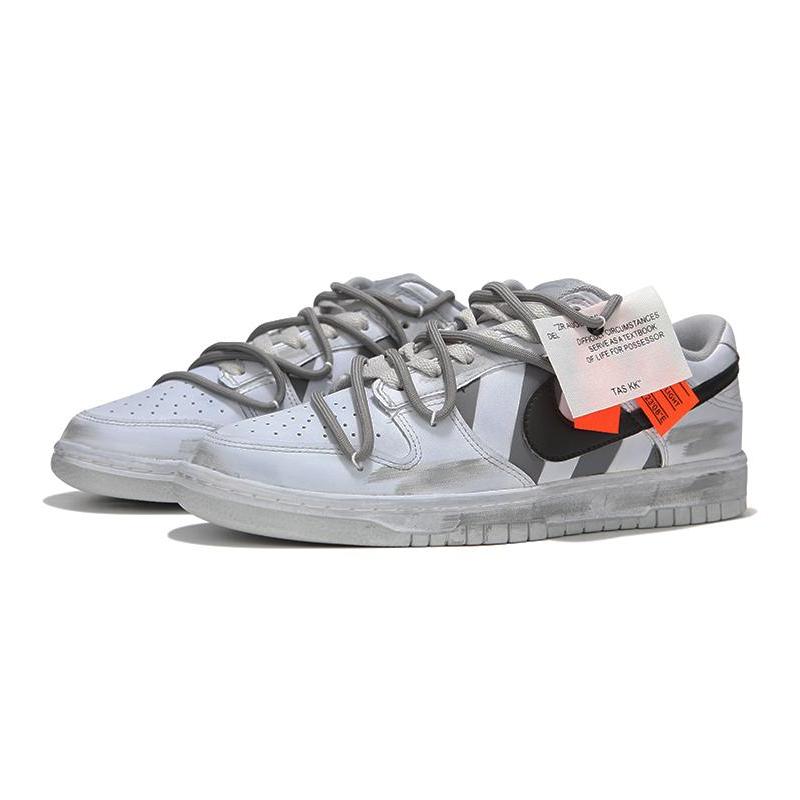 [Custom Men's high street industrial grey]  Dunk Skateboarding Shoes Men