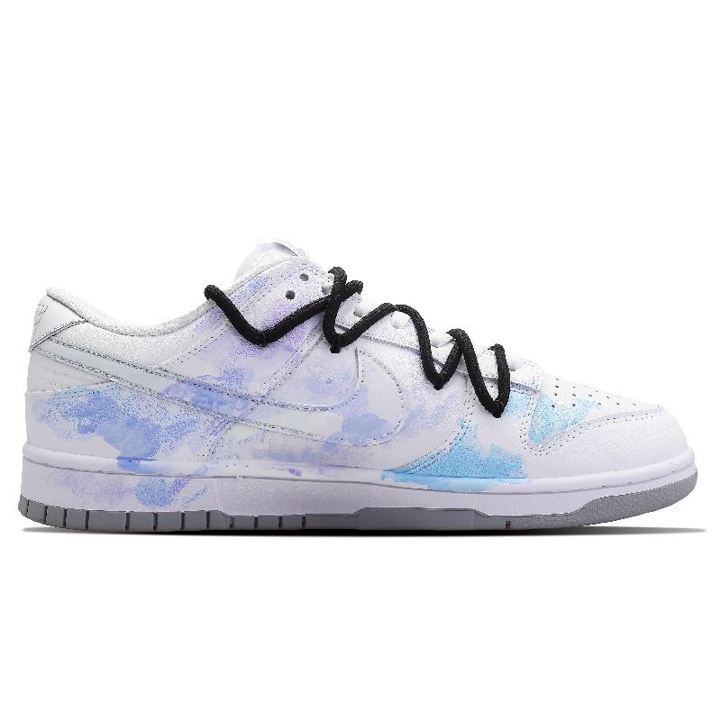 [Custom Men's graffiti on a snowy night]  Dunk Skateboarding Shoes Men