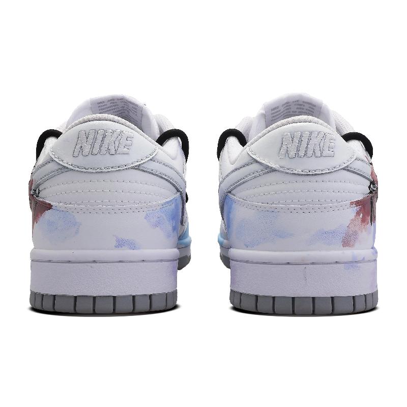 [Custom Men's graffiti on a snowy night]  Dunk Skateboarding Shoes Men