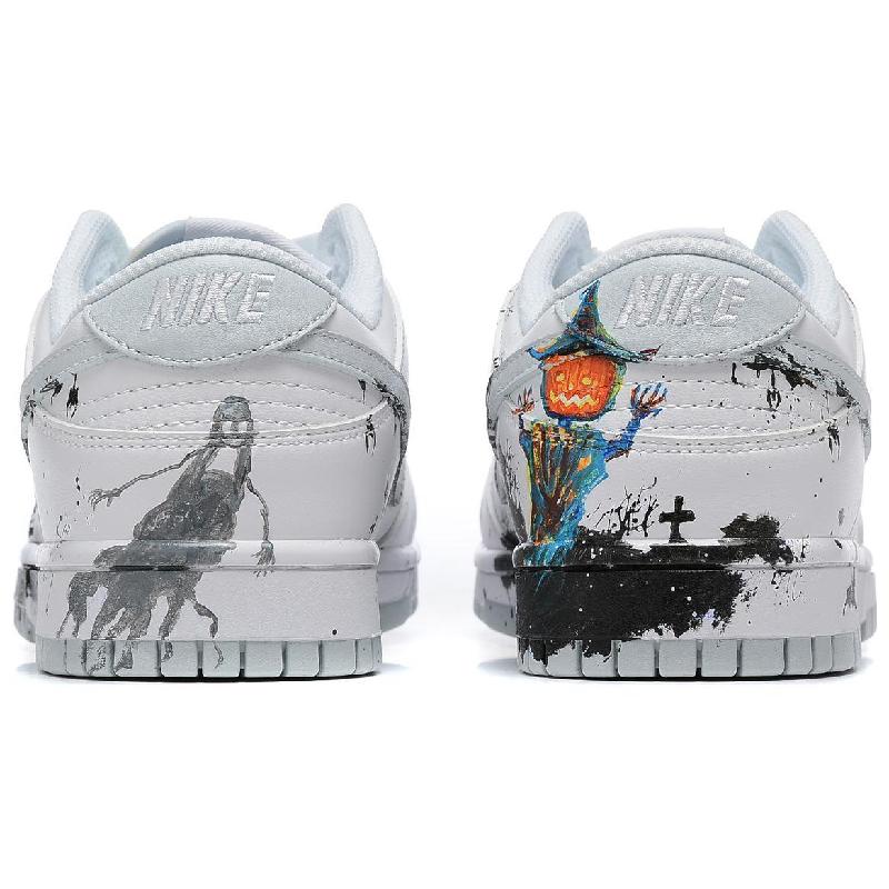 [Custom Halloween Ghost Castle]  Dunk Skateboarding Shoes Men