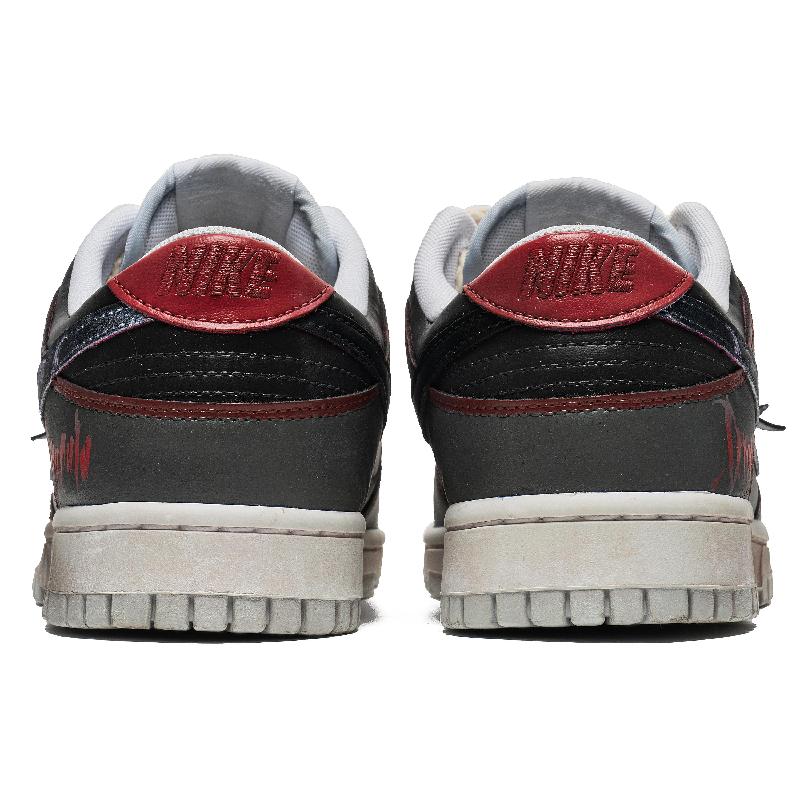 [Custom Male Halloween vampire]  Dunk Skateboarding Shoes Men Low-top Black/Red