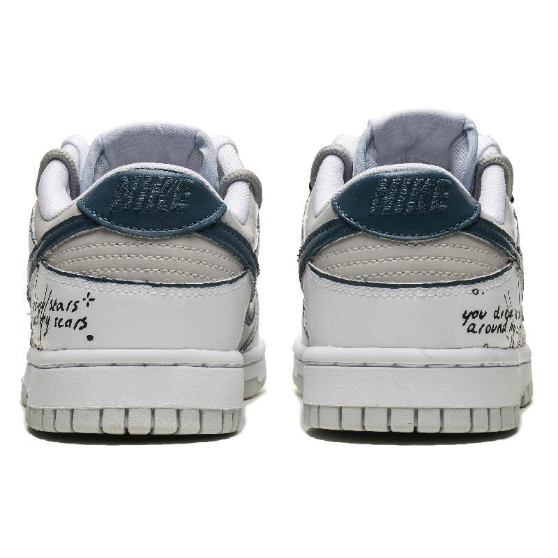 [Custom A line of starry wishes]  Dunk Skateboarding Shoes Men Low-top Black