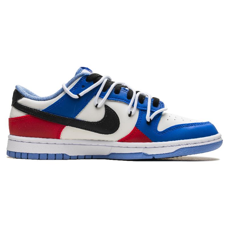 [Custom The cold winter is vast and clear]  Dunk Skateboarding Shoes Unisex Low-top White/Blue