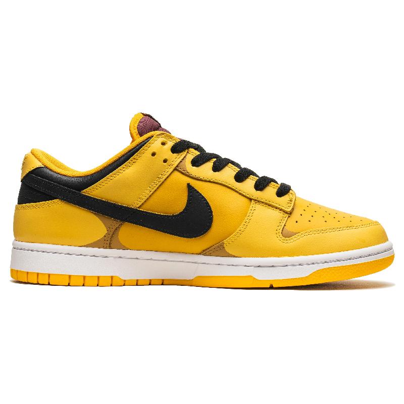 [Custom Dazzling radiance]  Dunk Skateboarding Shoes Men Low-top Yellow/black
