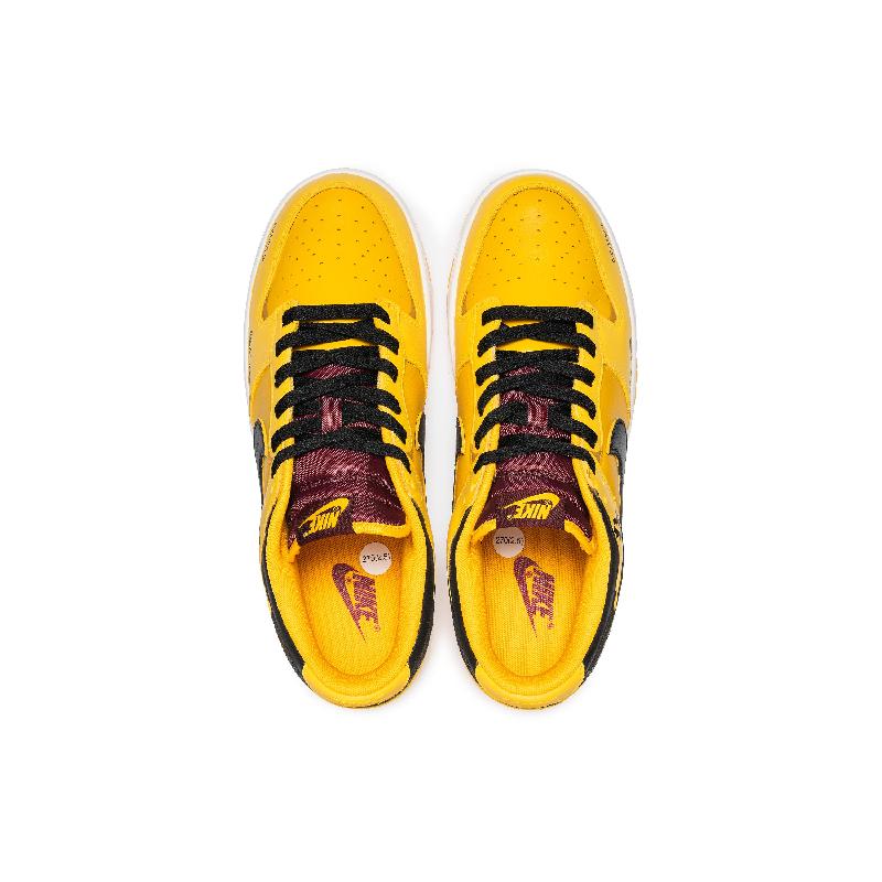 [Custom Dazzling radiance]  Dunk Skateboarding Shoes Men Low-top Yellow/black