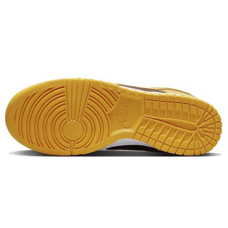 [Custom Dazzling radiance]  Dunk Skateboarding Shoes Men Low-top Yellow/black