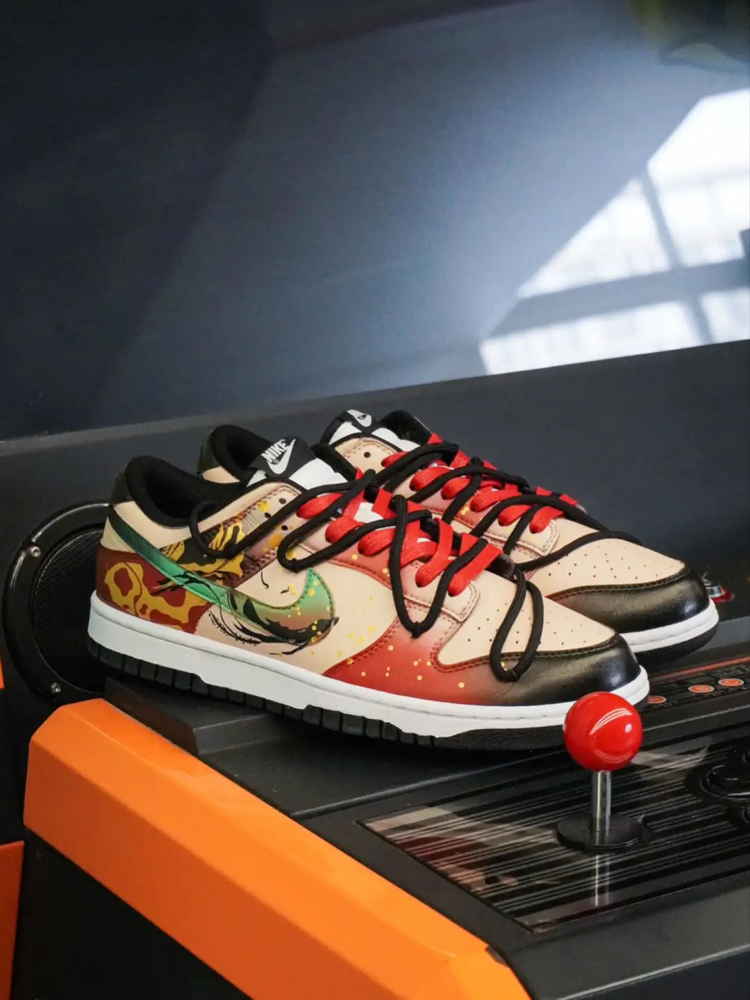 [Custom Ink-wash koi]  Dunk Skateboarding Shoes Men