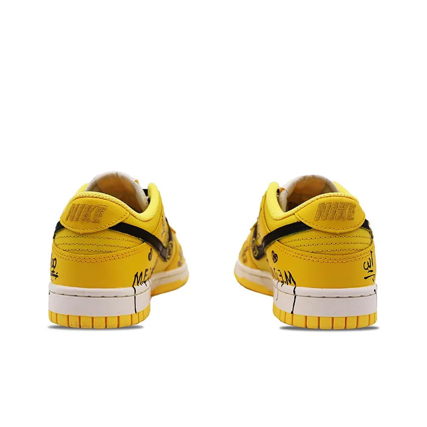 [Custom Monopoly] Dunk Skateboarding Shoes Unisex Graffiti Yellow