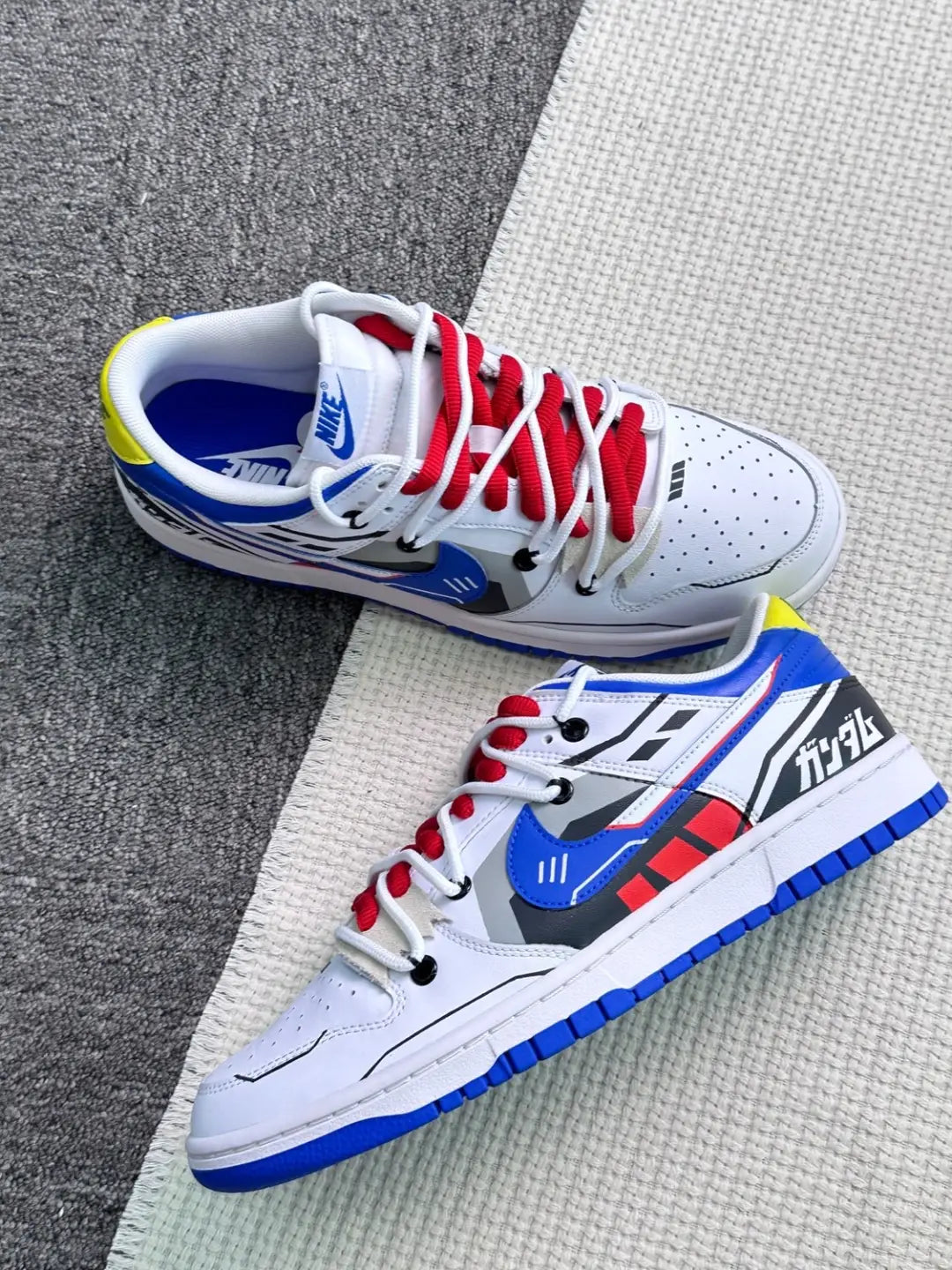 [Custom Free Gundam]  Dunk Skateboarding Shoes Men