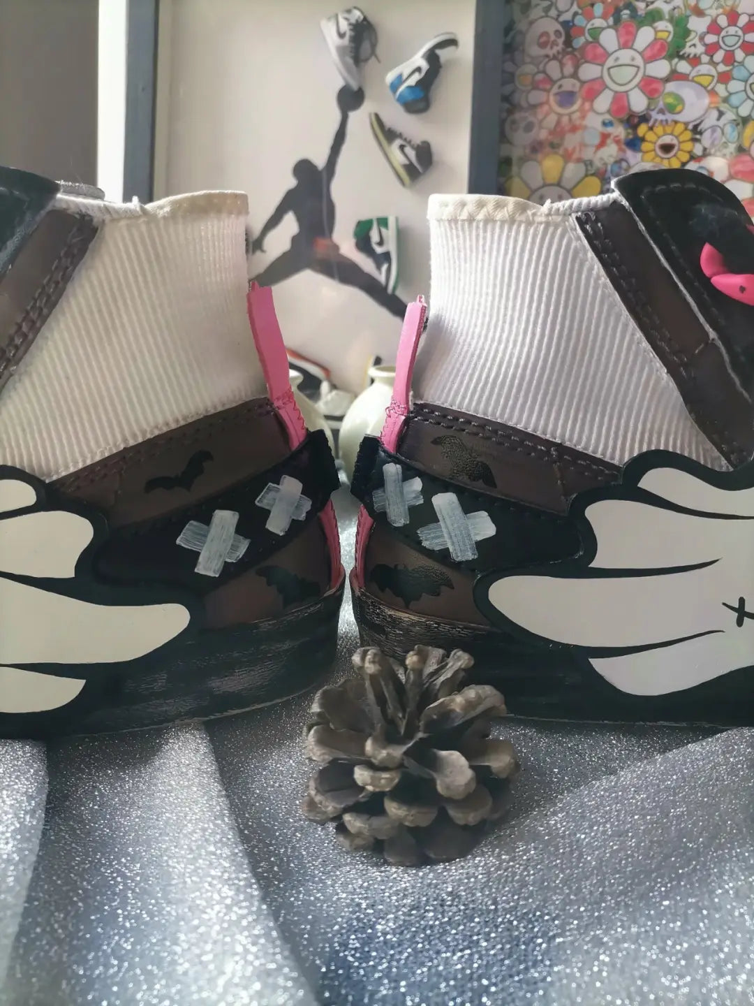 [Custom All Week] Blazer 77 Jumbo High Top Unisex Skateboarding Shoes Black/Pink